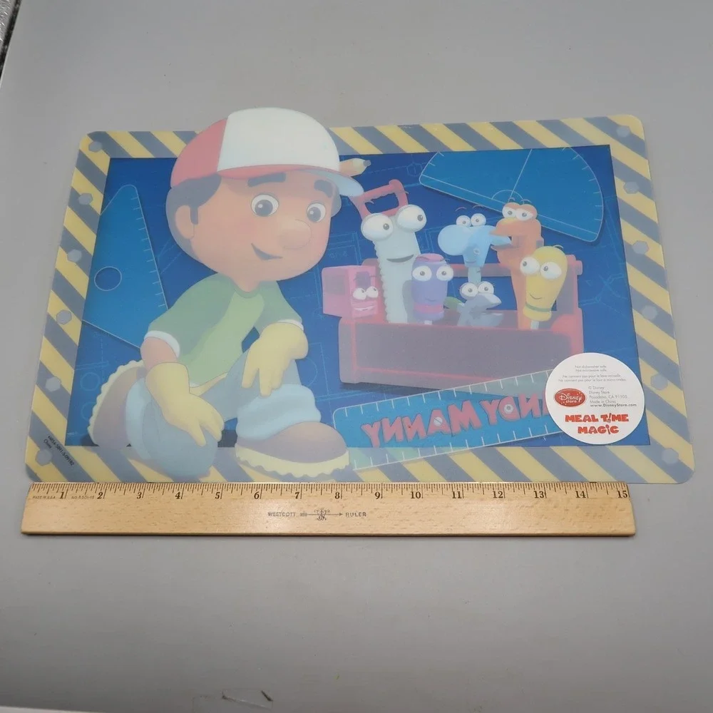 Disney Handy Manny Kitchen Placemat Plastic Mat Meal Time Magic